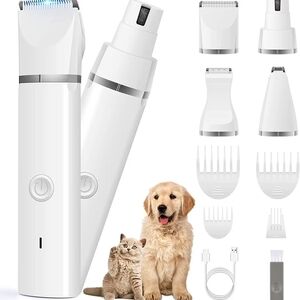 Pet Grooming Trimmer Kit - White